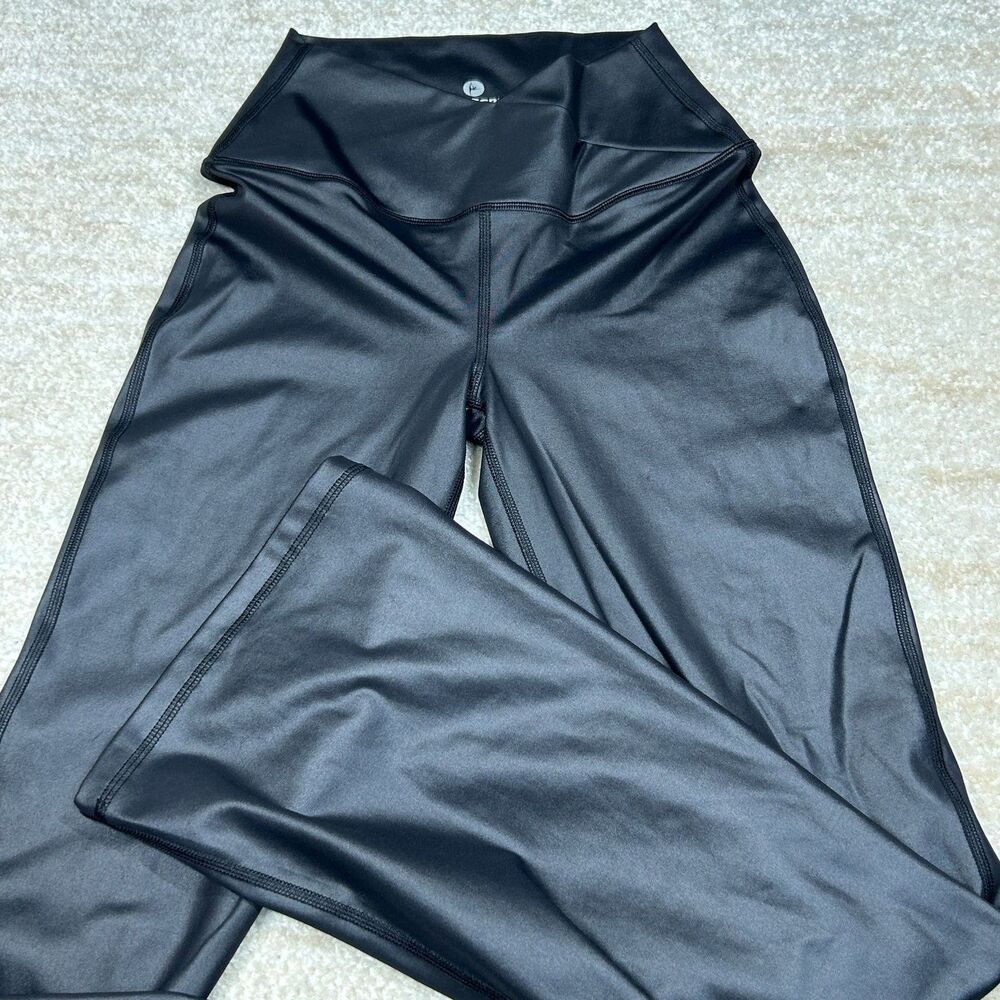 90 Degree Leggings Womens S High Rise Flare Yoga Pants Black Workout Stretch